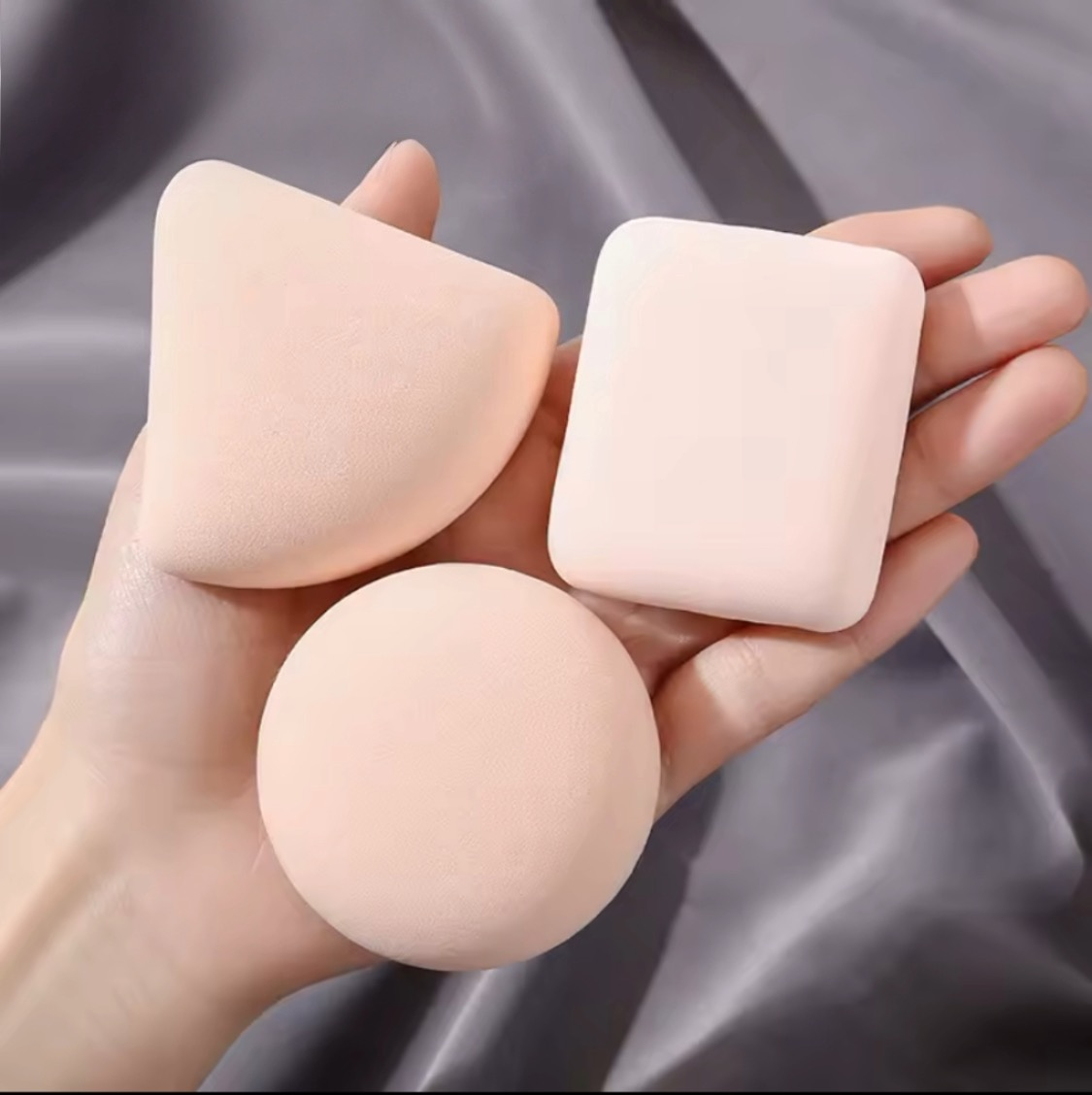 Éponge de maquillage multifonctions-Application Parfaite & Uniforme