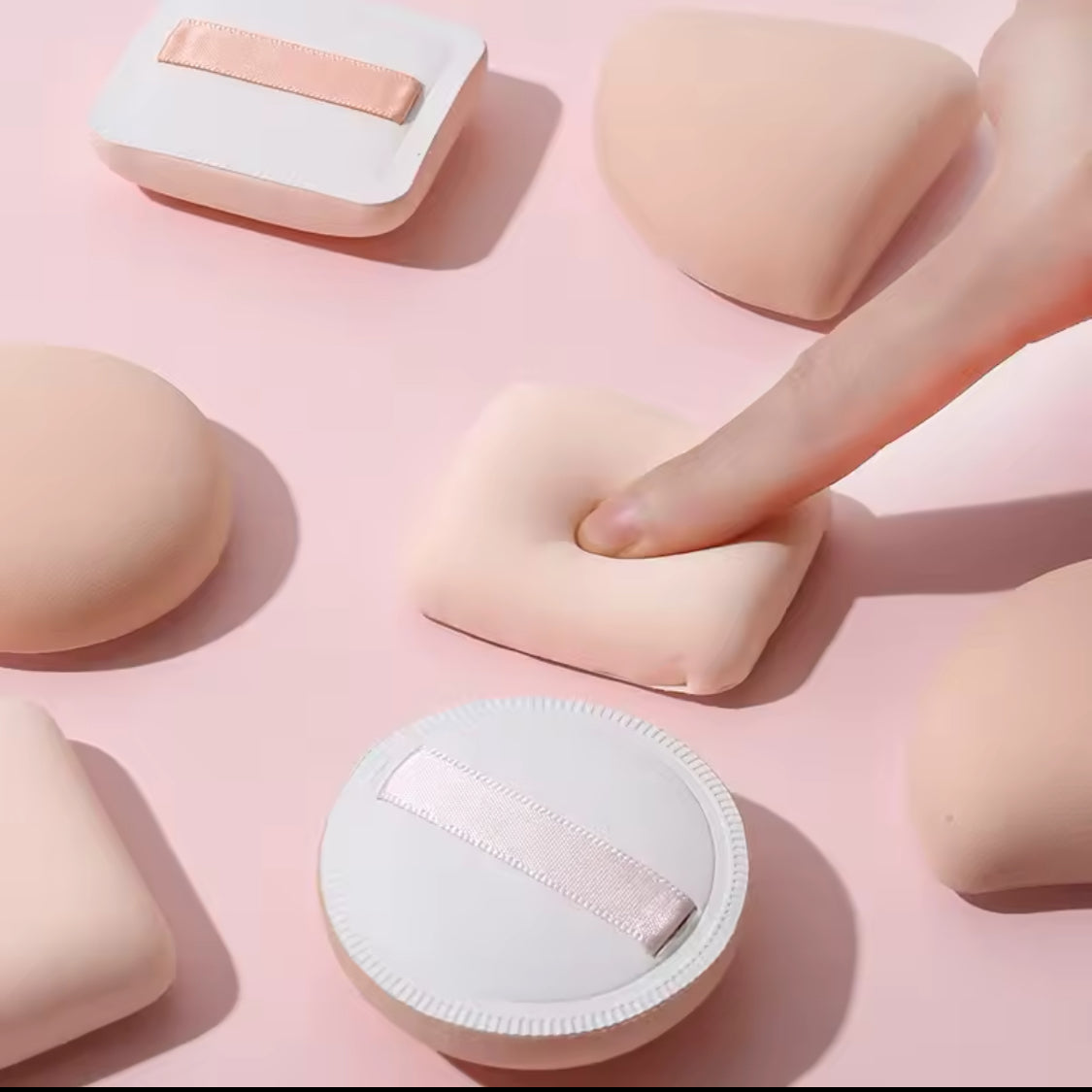 Éponge de maquillage multifonctions-Application Parfaite & Uniforme